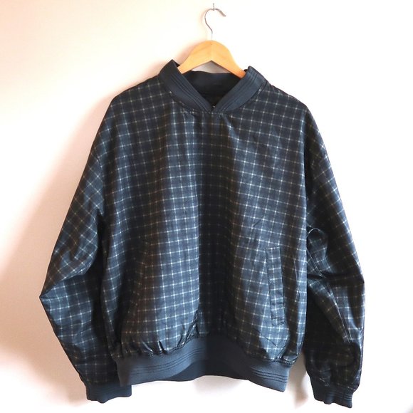 Perry Ellis Other - Perry Ellis Forest Green Checkered Pullover Jacket
